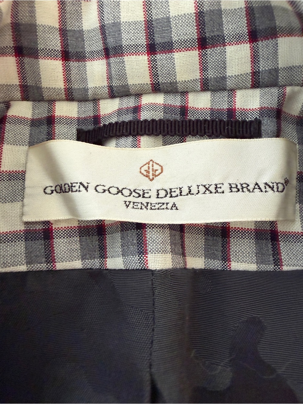 Golden Goose Plaid Raw Edge Comma Jacket in size L - Picture 2 of 13